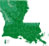 Louisiana elevation map